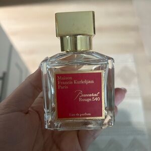 Maison Francis Kurkdjian Baccarat Rouge 540 Bottle with Gold Cap and Red Label